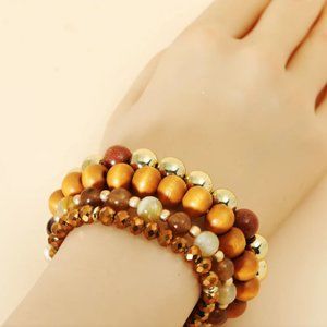 4pcs European Mix with American Boho Bracelet